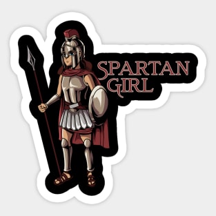 Sparta Warrior - Spartan girl Sticker